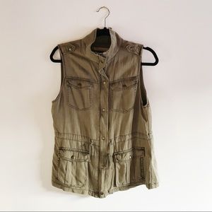 Max Jeans Army Vest NWOT